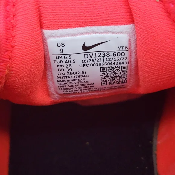 Nike Motiva 'Bright Crimson Fuchsia Dream', Womens 9 - Picture 10 of 11